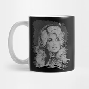 Dolly parton // Retro poster Mug